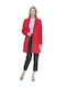 Rever Women's Midi Coat Red