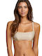 RVCA Triangle Bikini Top with Adjustable Straps Multicolour Striped