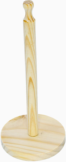 Tpster Βάση για Χαρτί Κουζίνας Ξύλινη Μπεζ 28cm 11252