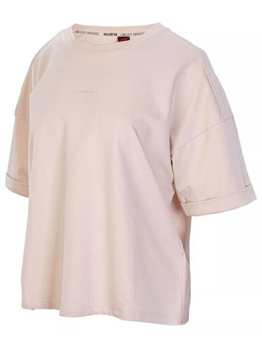 Iguana Women's Athletic Oversized T-shirt Beige