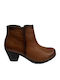Ghete dama de piele Culoare Full Face Tabac maro