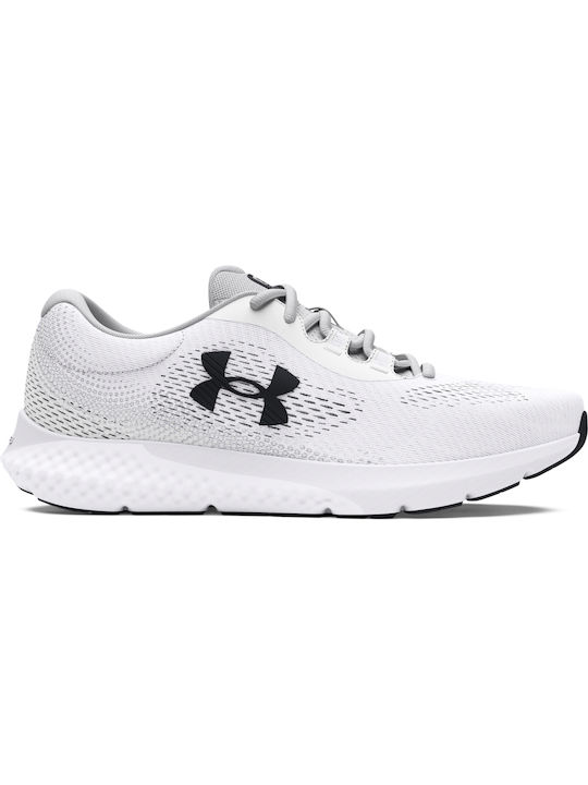Under Armour Charged Rogue 4 Ανδρικά Αθλητικά Παπούτσια Running Λευκά