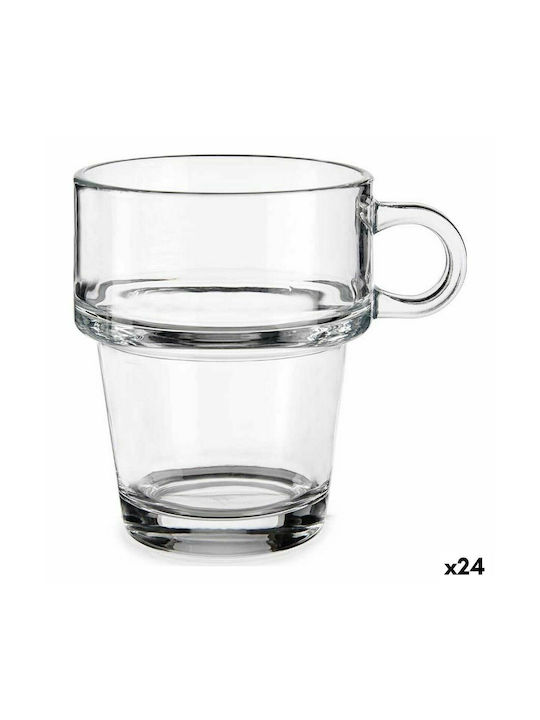 Vivalto Mug Glass Transparent 270ml 24pcs