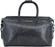 Dermatina 100 Sack Voyage Black made of Leather L50xW22xH22cm