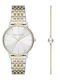 Armani Exchange Γυναικείο Ρολόι 36mm Χρονογράφος Μπαταρίας με Χρυσό Μεταλλικό Μπρασελέ