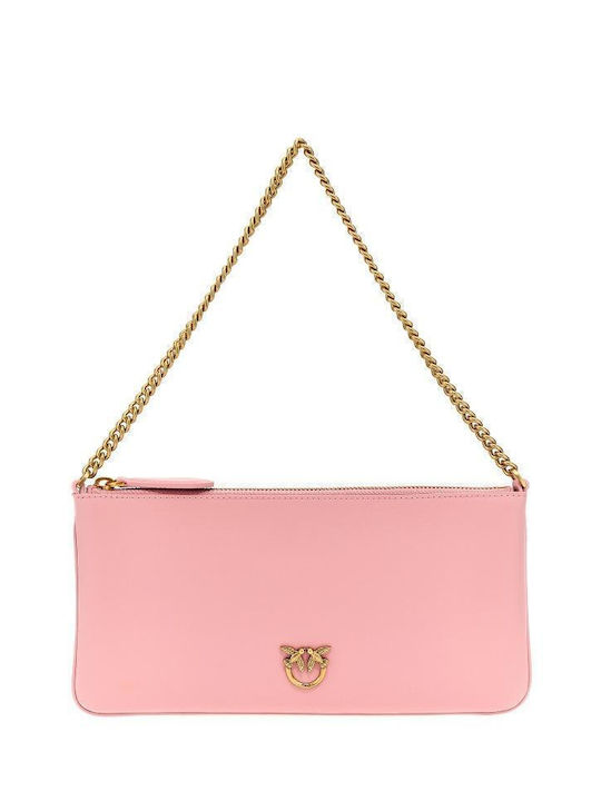 Pinko Leder Damen Tasche Schulter Rosa