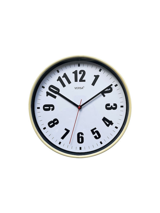 Versa Wall Clock Plastic White