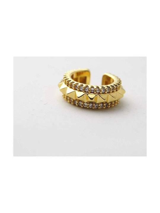 Single Earring Ear Cuff Gold Plated