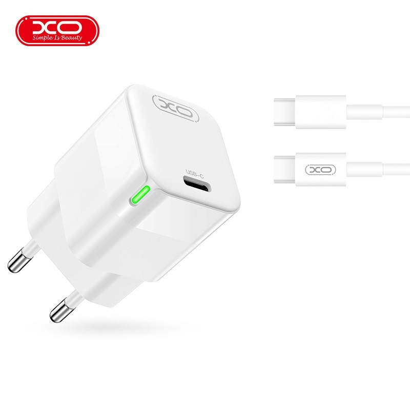 Φορτιστής τοίχου XO CE06, 30W, USB-C, με καλώδιο UBS-C