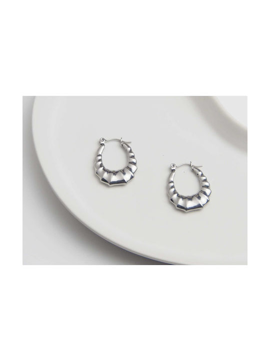 Earrings Hoops made of Steel