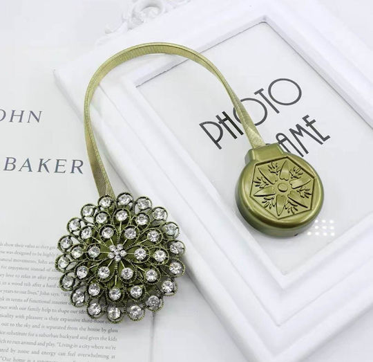 Design 1 Tie-Back Magnetic made of Metal Green 1pcs Design 1 Tie-Back Magnetic made of Metal Green 1pcs