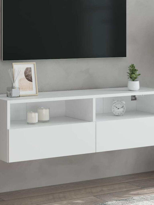 TV Stand White 100x30x30cm
