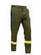 ELVE Reflective Work Trousers Beige made of Cotton