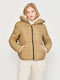 Trespass Women's Short Puffer Jacket for Winter Brown