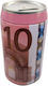 Euro Kinder Spardose Metallisch Rosa