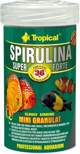 Tropical Super Τροφή για Τροπικά Ψάρια σε Κόκκους με Σπιρουλίνα 100ml 56γρ.