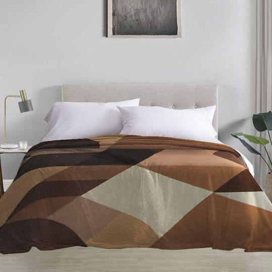 SpitiBazaar Pătură Catifea Extra-dublă 220x240cm Blanket Brown