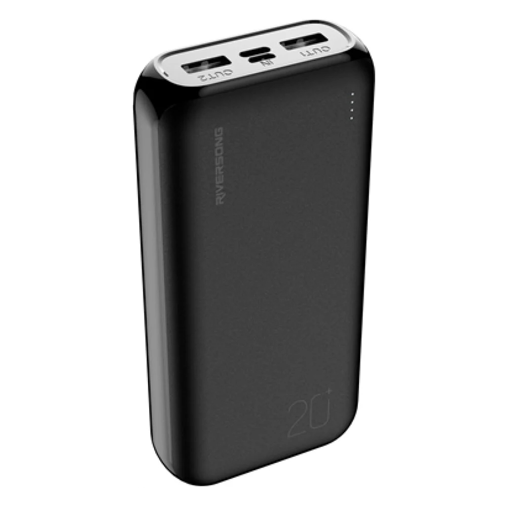 Riversong Power Bank 20000mAh Μαύρο | Skroutz.gr