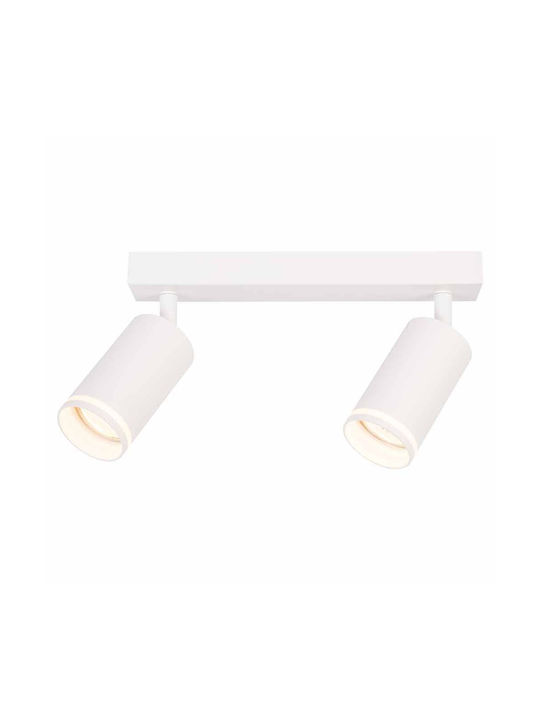 Vivalux King Double Spot with Socket GU10 in Wh...