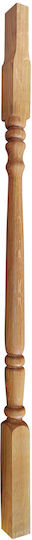 Kazantzidis Wooden Furniture Leg Suitable for Table / Coffee Table 4.5x4.5x110cm Brown
