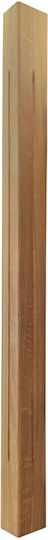 Kazantzidis Wooden Furniture Leg Suitable for Table / Coffee Table 8.5x8.5x125cm Brown