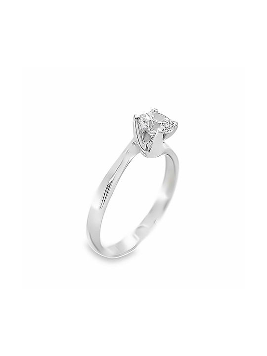 Xryseio Single Stone from White Gold 14K