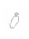 Xryseio Single Stone from White Gold 14K