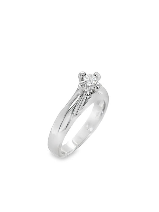 Xryseio Single Stone from White Gold 14K