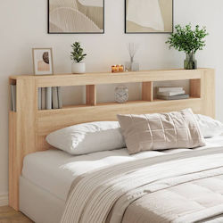 vidaXL Hölzernes Kopfteil Sonoma Eiche 200x103,5cm