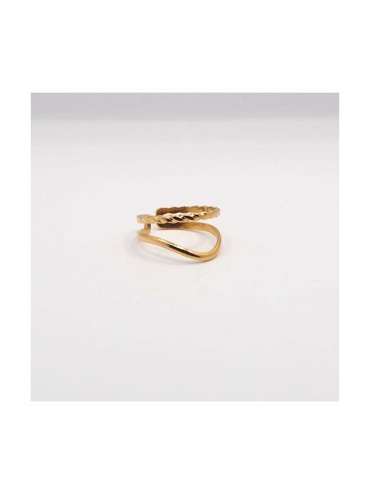 Women's Ring from Steel Gold Plated