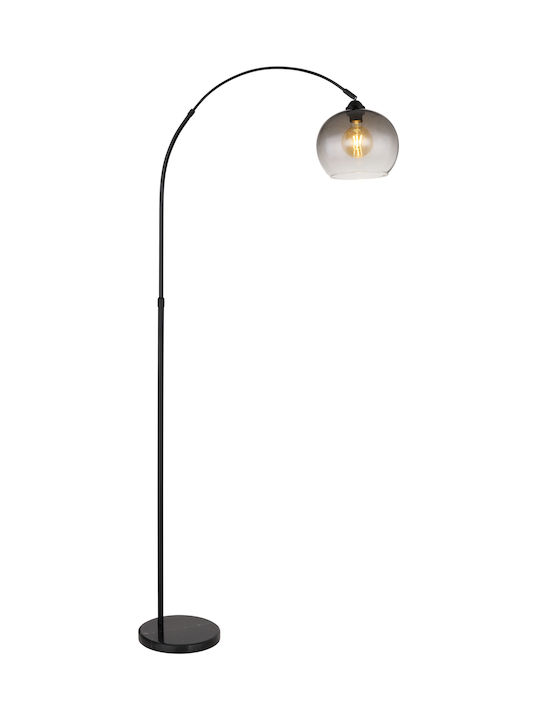 Globo Lighting Newcastle Floor Lamp H196xW30cm. with Socket for Bulb E27 Silver
