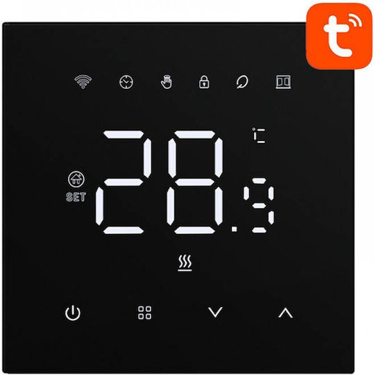 Avatto WT410-16A-B Ψηφιακός Θερμοστάτης Χώρου Smart με Οθόνη Αφής και Wi-Fi