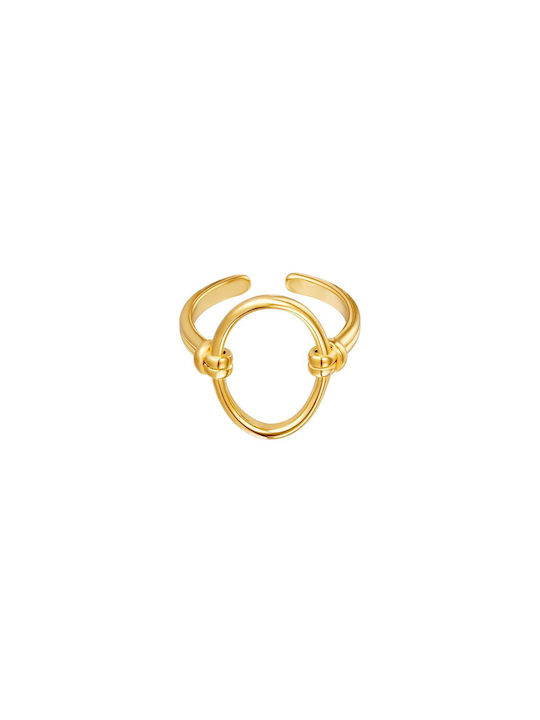 Women's Ring from Steel Gold Plated