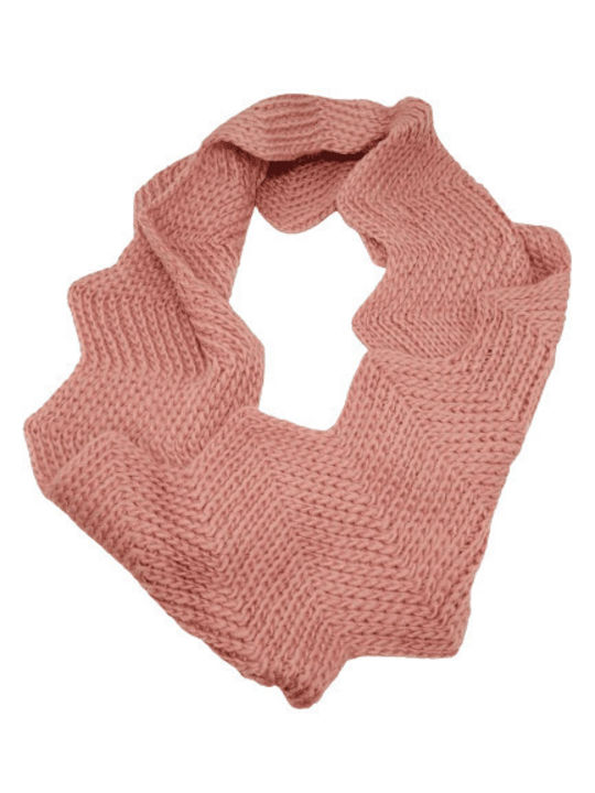 Romvous Women's Knitted Neck Warmer Pink