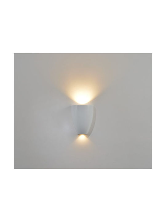 Luma Lamp Wall with Integrated LED and Warm White Light 13.5x13.5cm