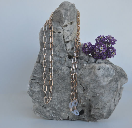 FantazyStores Brillenkette Rose Gold
