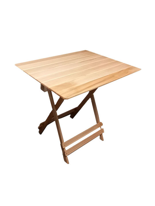 Table from Solid Wood Natural 80x60x73cm