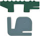 Liewood Fingerprotektor für Türen aus Schaumstoff Whale Blue/Garden Green 2Stück