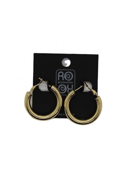 Ro-Ro Accessories Earrings Hoops made of Steel Gold Plated