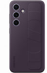 Samsung Standing Grip Задна корица Силикон с Каишка Dark Violet (Galaxy S24+)