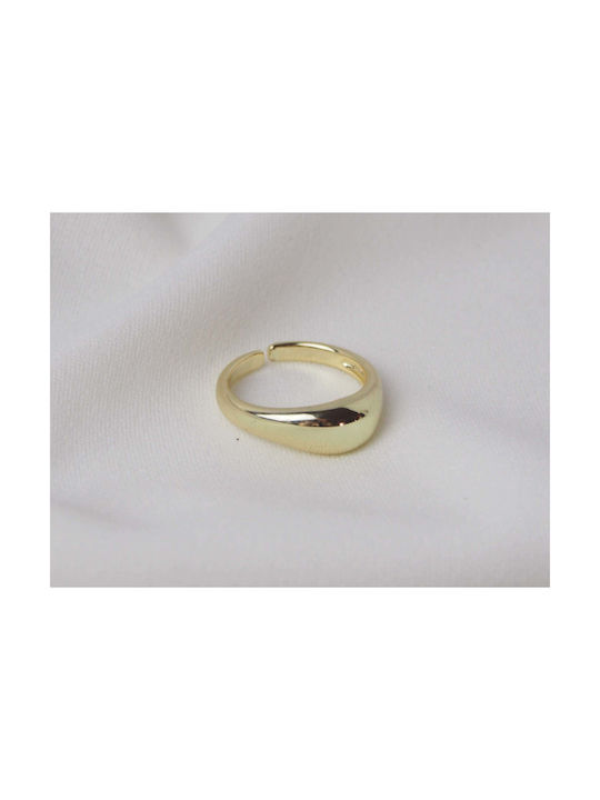 Women's Gold Plated Steel Ring