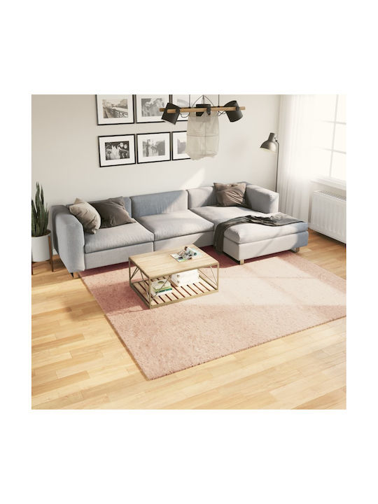 vidaXL Rug Rectangular Pink