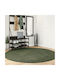 vidaXL Anti-slip Rug Round Green