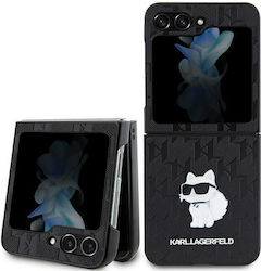 Karl Lagerfeld Black Saffiano Monogram Choupette Pin Μαύρη (Galaxy Z Flip)
