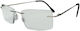 KRZ Lesebrille +3.00 in Gray Farbe KRZ111SIL300