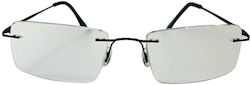 KRZ Lesebrille +2.50 in Schwarz Farbe KRZ222BLACK250