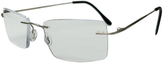 KRZ Lesebrille +3.25 in Gray Farbe KRZ111SIL325