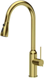 Quadron Jessica Counter with Pull-Out Spray Gold Quadron Jessica Counter with Pull-Out Spray Gold