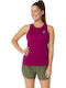 Women's Athletic Blouse Sleeveless Fast Drying Burgundy