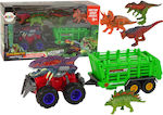 Miniature Toy Dinosaur Trailer Purple